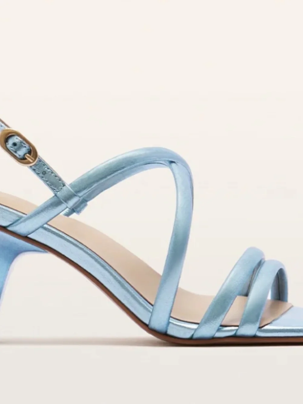 Frankie4 Giselle Blue Metallic heels - 8.5